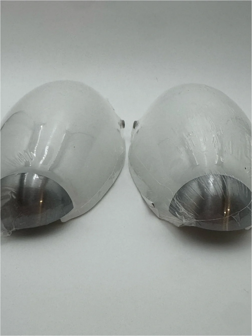 New IKEA SANTIR Wall Sconce Light Fixture Frosted Glass Nickel Set of 2